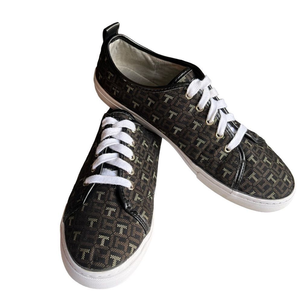 Tommy Hilfiger Logo Lace-Up Shoes -Sz 9 - Picture 1 of 10